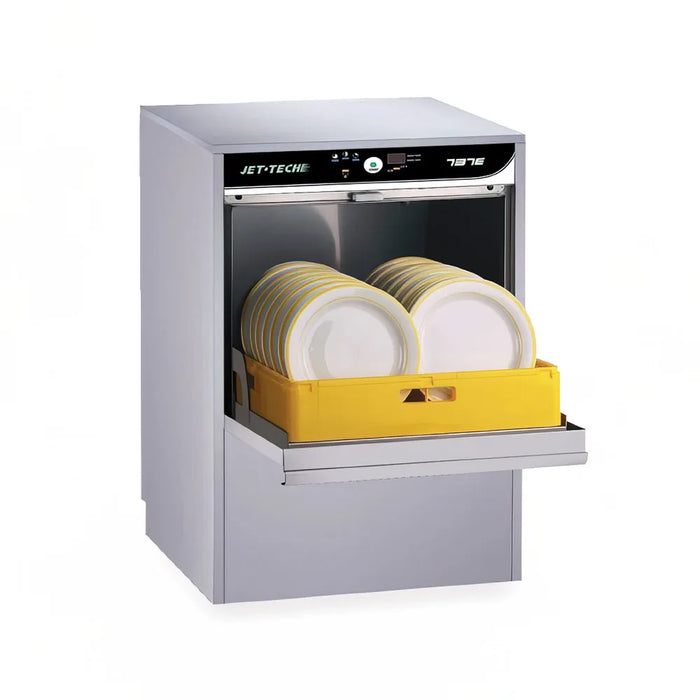 Jet Tech High-Temperature Undercounter Dishwasher - 208V, Stainless Steel, Advanced Controls