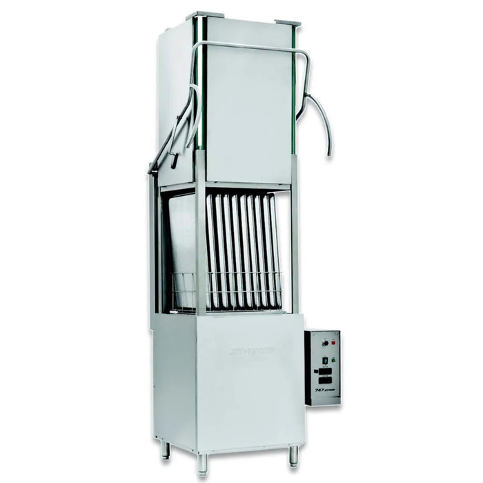 Jet Tech High-Temperature Door-Type Dishwasher - 208-240V, Stainless Steel, Built-In Booster