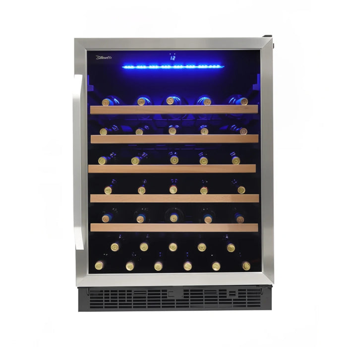 Danby 5.7 cu. ft. Single Zone Wine Cooler - Stainless Steel, 50 Bottle Capacity, Digital Thermostat