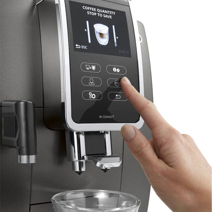 De'Longhi Dinamica Plus Automatic Espresso Machine with TFT Touch Display & App Control - ECAM37095TI