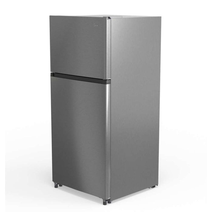 Midea 18 cu. ft. Top Mount Freezer Refrigerator - Stainless Steel, Energy Star Certified, LED Lighting
